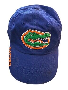 Florida Gators Embroidered Blue Strapback Baseball Hat Dat Hat by Russell